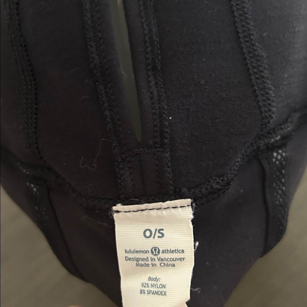 Lululemon Athletica Black Nylon Beanie O/S unisex - Picture 4 of 4